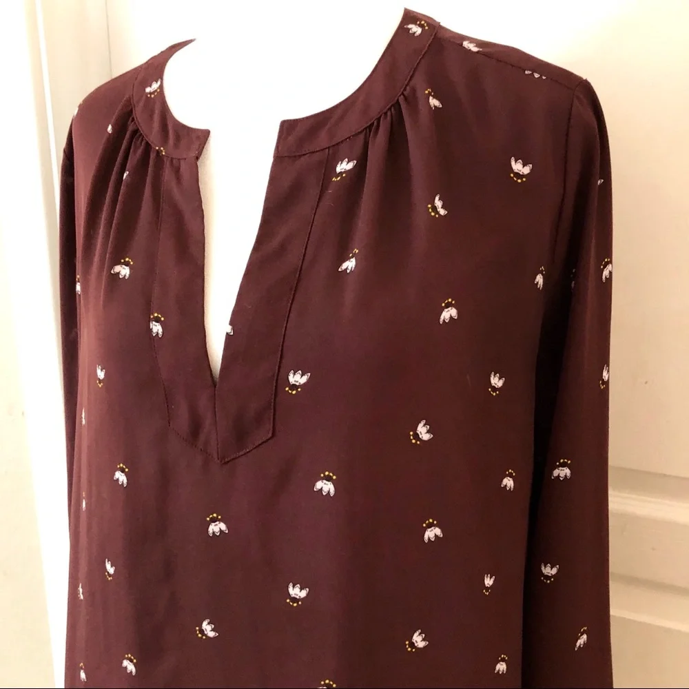 Loft long sleeve floral blouse - Picture 3 of 7